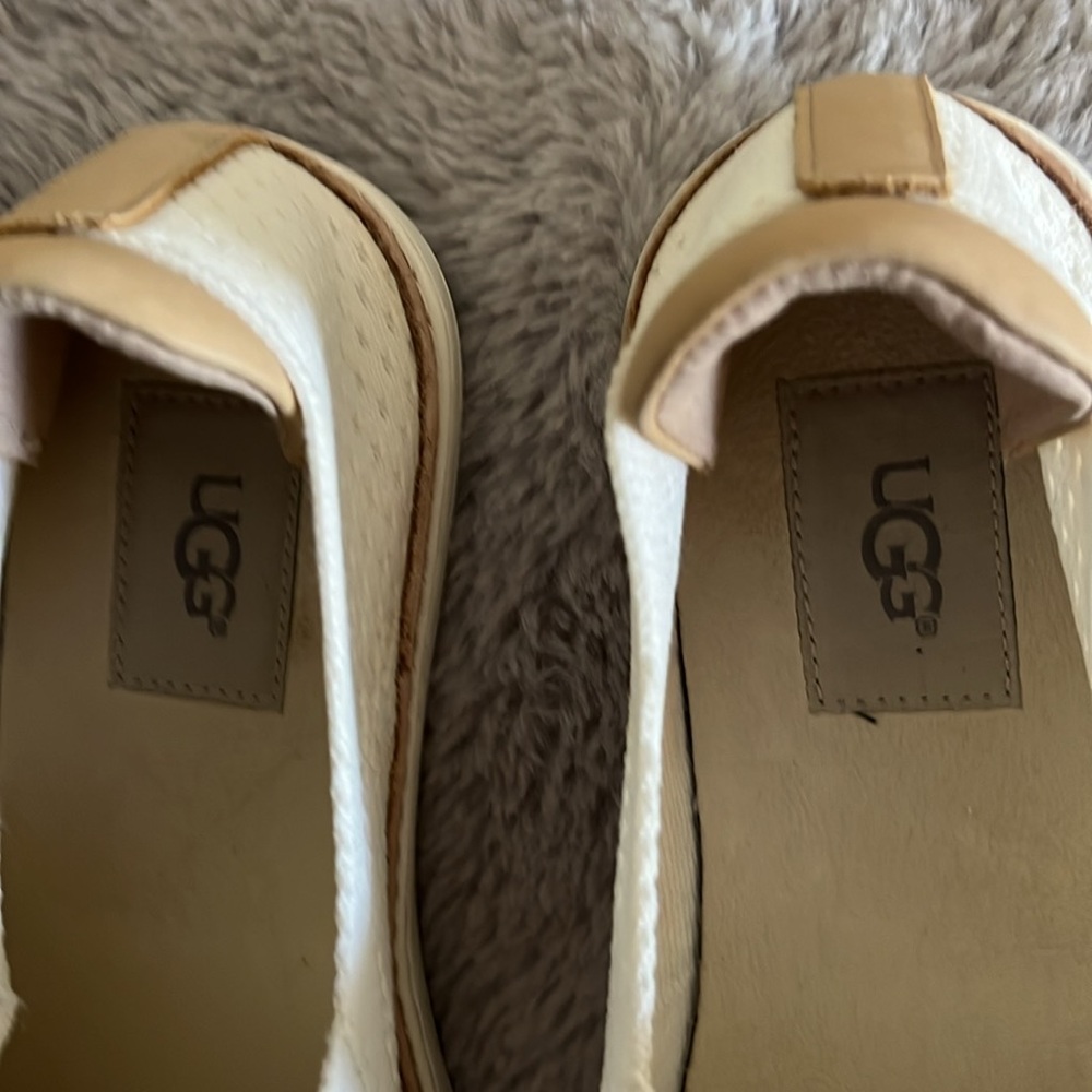 UGG Women’s Cream Knit Slip-On Sneakers - Picture 3 of 11